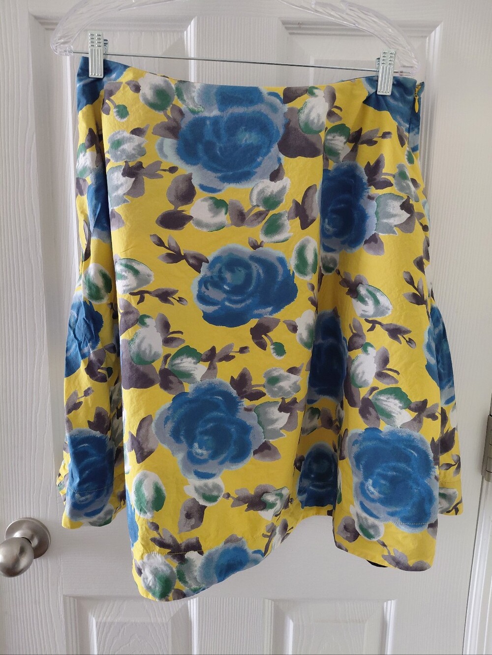 Marc By Marc Jacobs Yellow And Blue Floral Skirt